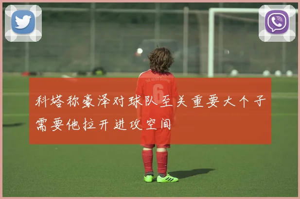 科塔称豪泽对球队至关重要大个子需要他拉开进攻空间